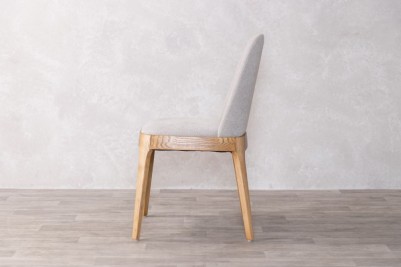 calais dining chair light grey side view